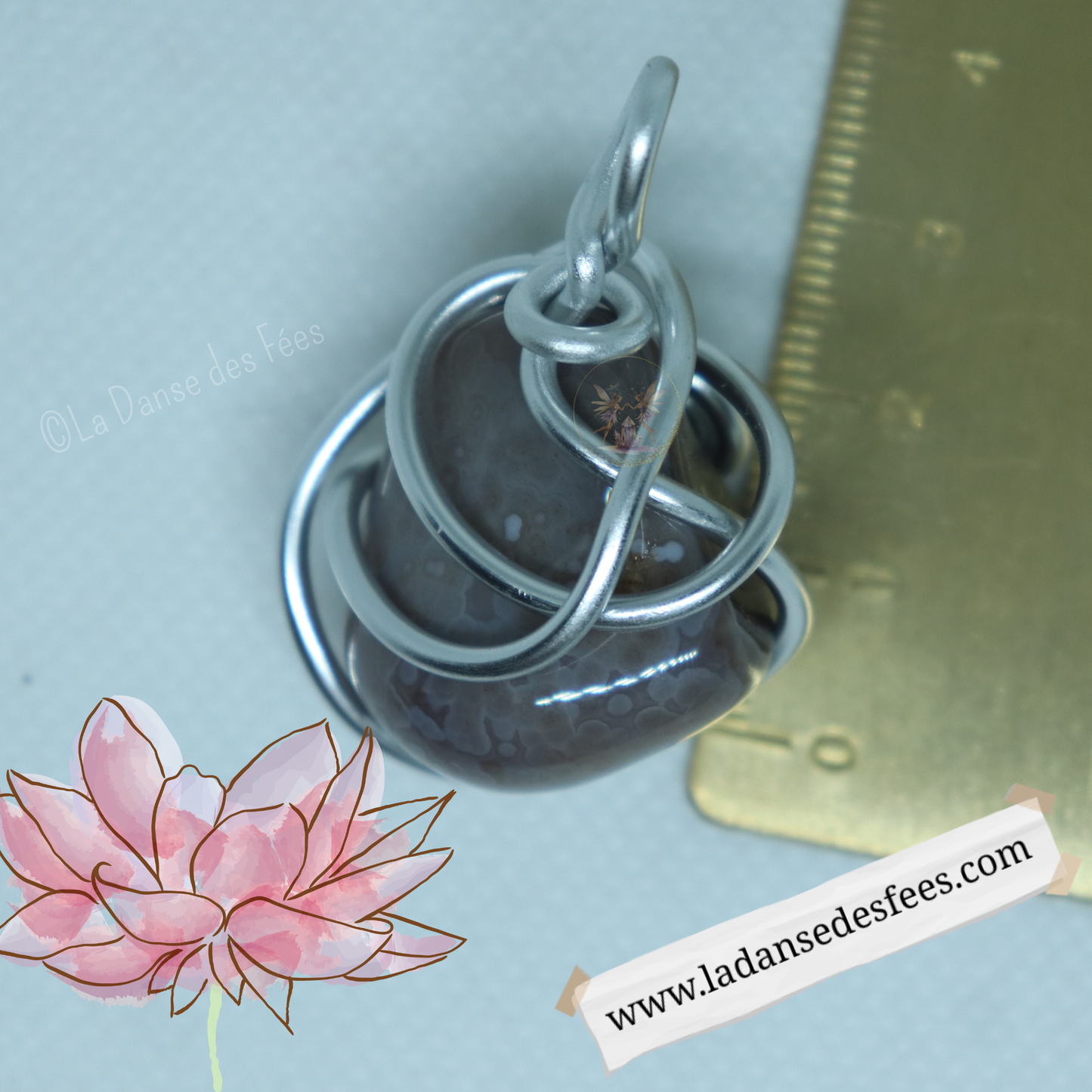 Pendentif dâAgate du Botswana