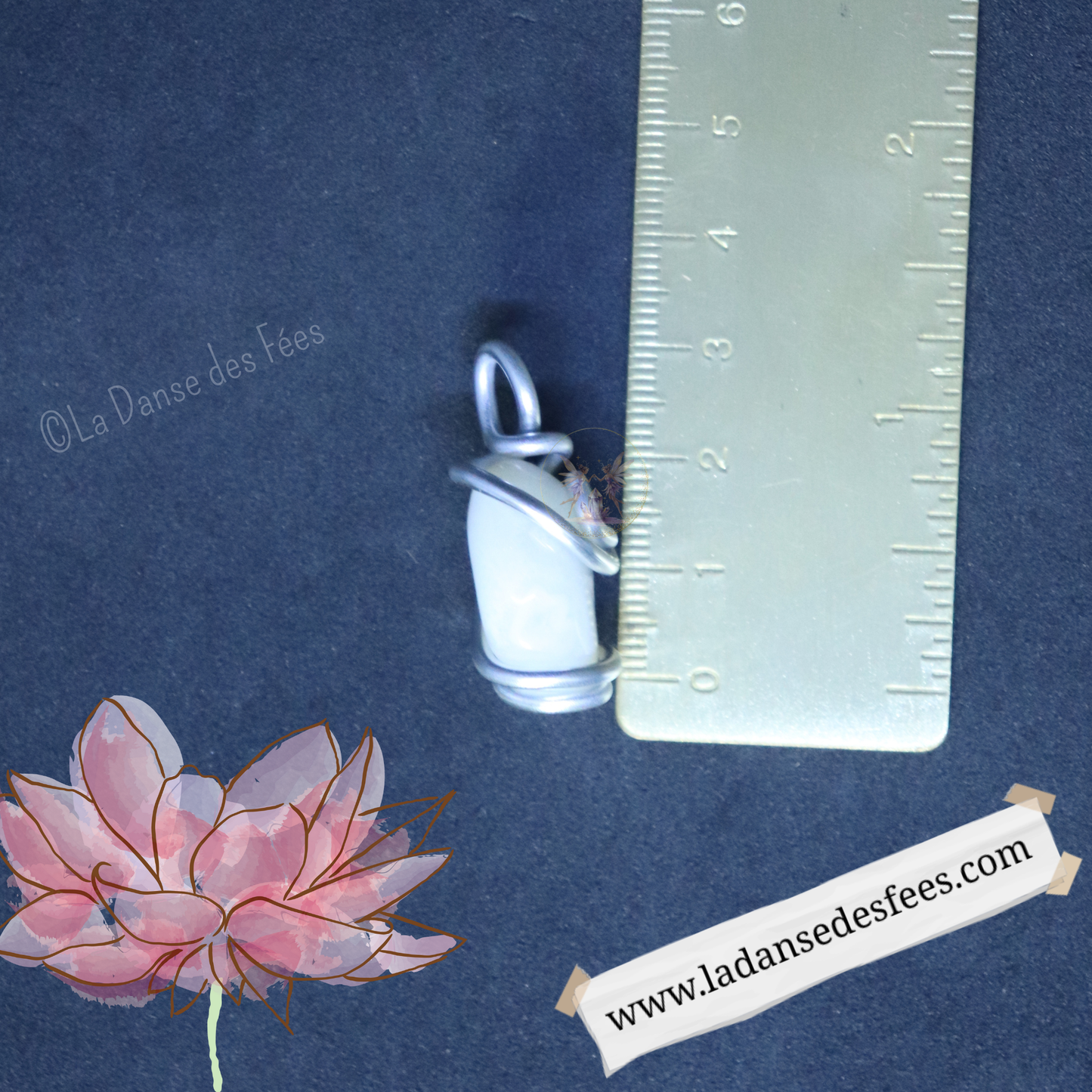 Pendentif dâAgate Blanche