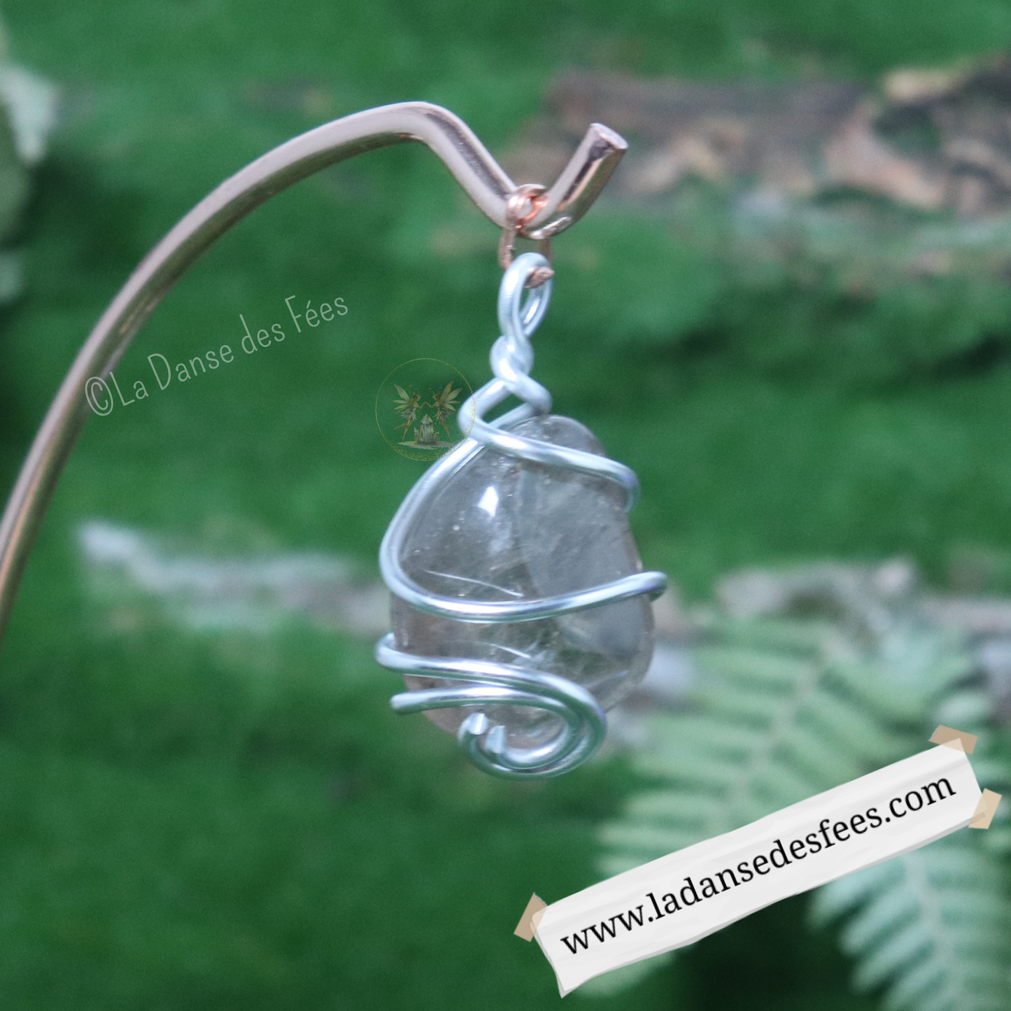 Pendentif de Quartz Fumé