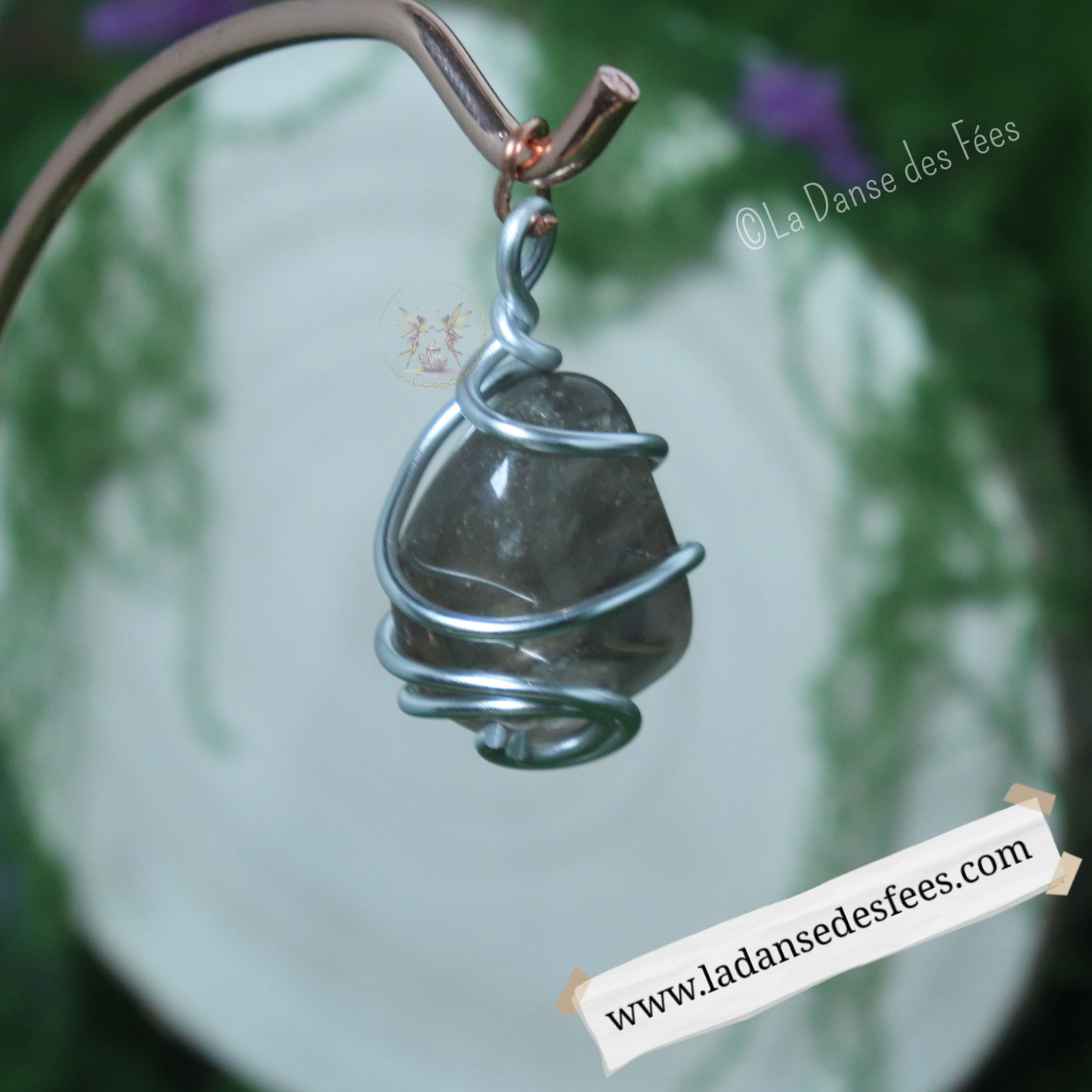 Pendentif de Quartz Fumé