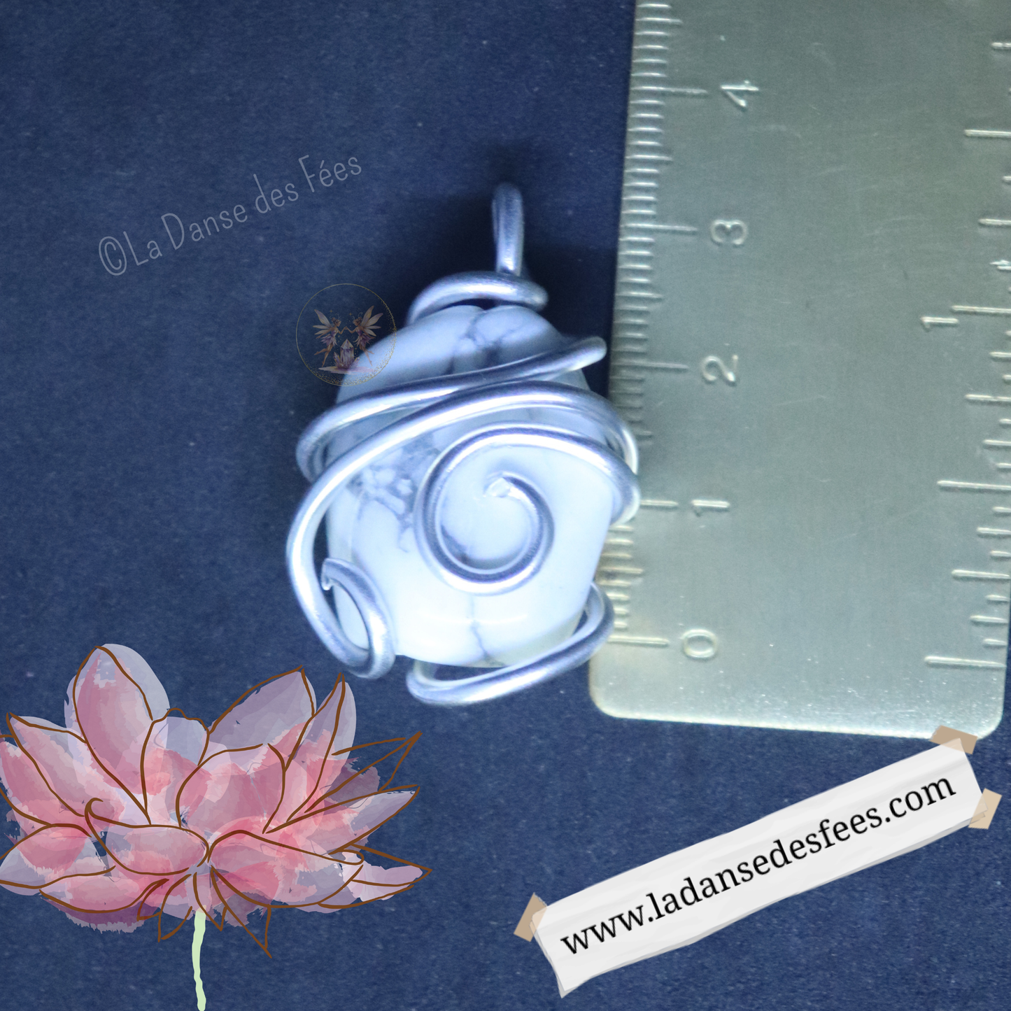 Pendentif d’Howlite