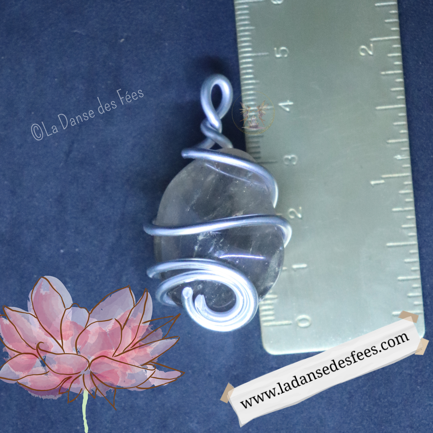 Pendentif de Quartz Fumé