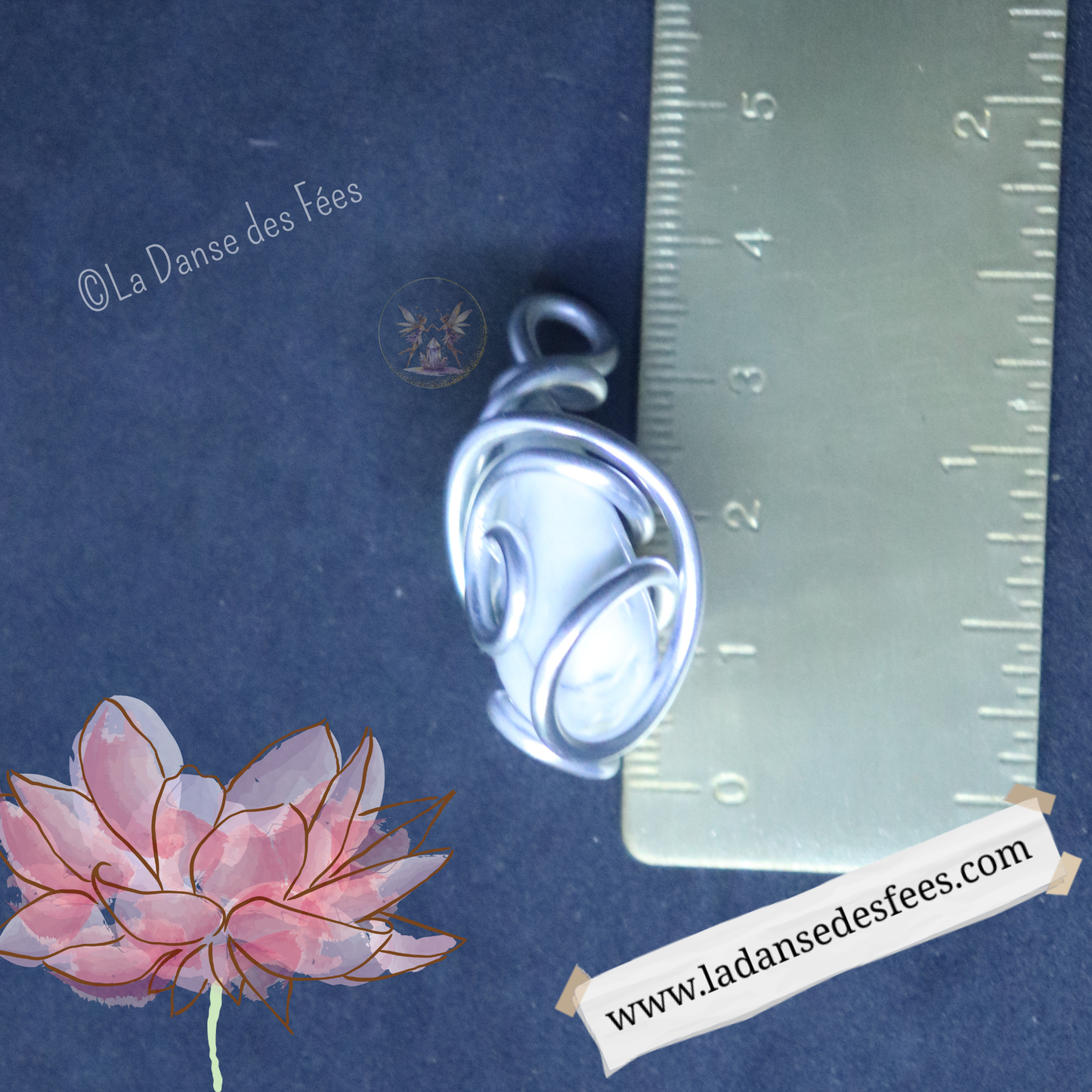 Pendentif d’Howlite