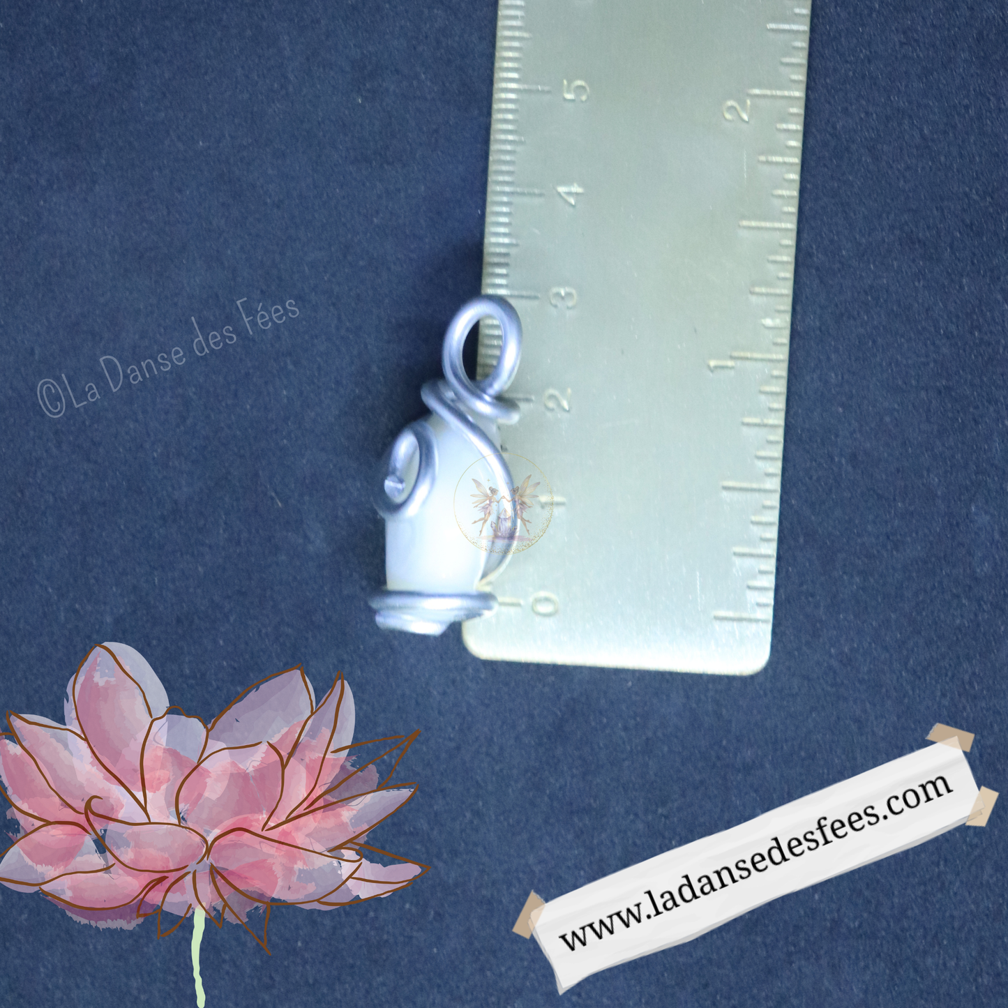 Pendentif d’Agate Blanche