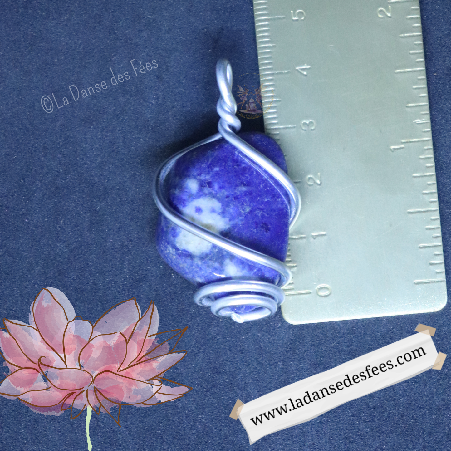 Pendentif de Sodalite
