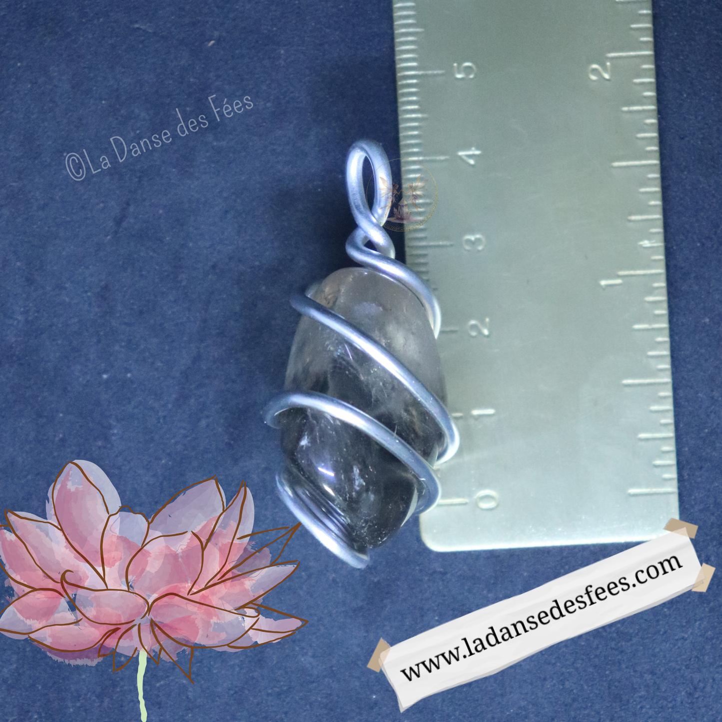 Pendentif de Quartz Fumé