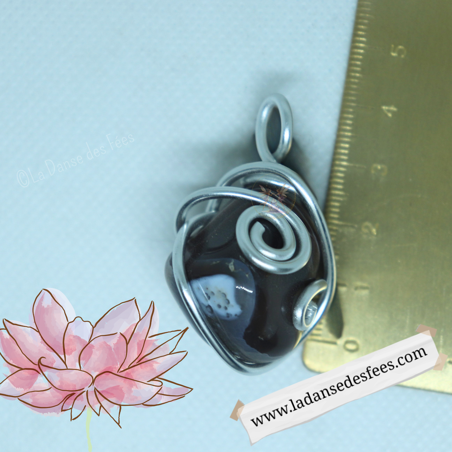 Pendentif d’Agate du Botswana